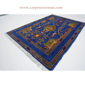 พรมดอกไม้ทำมือสไตล์ afghan ดีไซน์ล่าสุดสำหรับห้องนั่งเล่นบ้านที่กำหนดขนาดกันรอยเปื้อนและกันกระแทกจัดส่งเร็ว - Product Image 4