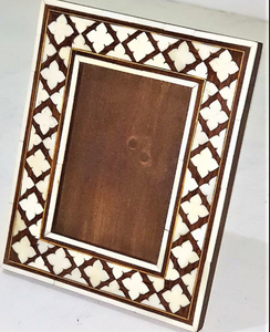 Marcos de fotos de madera con incrustaciones de hueso Vintage de alta calidad, decoración de lujo hecha a mano intrincada con impresión, producto premium al por mayor - Product Image 2