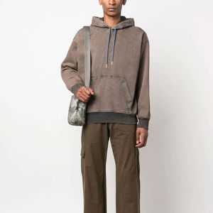 Fabricant de sweats à capuche surdimensionnés délavés à l'acide personnalisés 2026, sweats à capuche délavés à l'acide 100% coton de haute qualité pour hommes en vente - Product Image 5