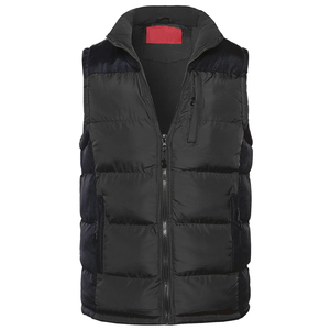 เสื้อแขนกุดมีฮู้ดสำหรับผู้ชายเสื้อแจ็คเก็ตบุนวมแขนกุดสำหรับฤดูหนาวออกแบบโลโก้ได้ตามต้องการ - Product Image 2