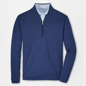 Xinyihong Premium Golf Pullover de alta calidad con cuello en V Quater Zip Hombres Dry Fit Jersey de manga larga Golf - Product Image 1