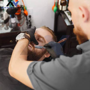 Kit de rasoir jetable professionnel pour homme, style rasoir à lame unique, lame droite, manche en bois dur, acier inoxydable pour - Product Image 2