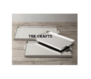 ถาดเสิร์ฟสแตนเลสสีเงิน คุณภาพเยี่ยม สำหรับใส่ของหวานและของว่าง ราคาไม่แพง - Product Image 2