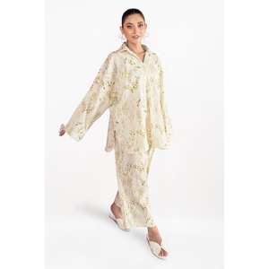 Conjunto de 2 Piezas IUSTTS-855 Estilo Bohemio con Textura Ondulada, Talla XS/XS, Primavera/Verano, con Pantalones Cortos - Product Image 5