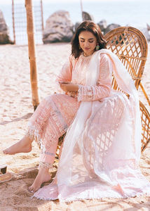 New Arrivals Summer Pink Indian Traditional Festive Lawn <b>Dress</b> Plus Size Women Pakistani Muslim Salwar Kameez Dupatta - Product Image 4