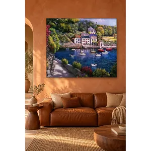 Impression sur toile Fida Sailboat Harbor Village - Product Image 3