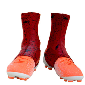 Pure Custom New Design High Quality Spats Spider Web Sublimation <b>Mens</b> <b>Red</b> Printing Football Cleat Covers American <b>Shoes</b> - Product Image 3
