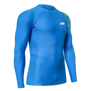 Qualité supérieure, respirant, écologique, best-seller, vente en gros, rashguards pour hommes à manches longues, Spandex/Polyester - Product Image 3