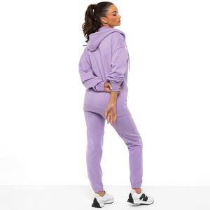 Jogger d'hiver avec logo personnalisé pour femmes, ensemble de vêtements de sport, veste courte respirante de grande taille, survêtement, legging d'entraînement à fermeture éclair élastique - Product Image 5