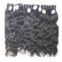 Cheveux naturels indiens Remy à boucles, texture lisse, légers, double trame machine, 100g par paquet, pour exportateurs - Super Vente