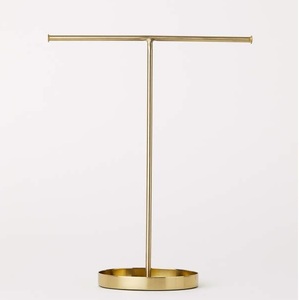 Elegante soporte de joyería de metal de nuevo aspecto con detalles de inspiración floral y una estructura duradera para un uso duradero - Product Image 1