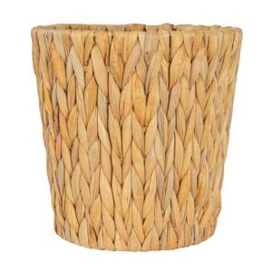 Handwoven <b>Round</b> Water Hyacinth Waste <b>Basket</b> with Plastic Liner Handmade Storage <b>Basket</b> Wholesale eco-friendly Made in Vietnam - Product Image 1