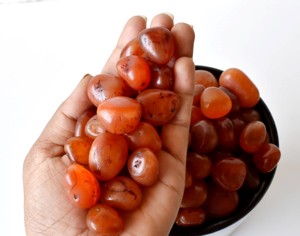Pierres Roulées de Cornaline Rouge Naturelle Premium de Forme Ovale, 1kg, pour la Méditation et la Décoration - Product Image 2