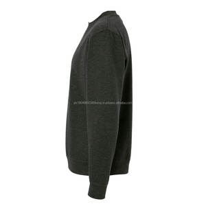 OEMODM Hombres Ropa French Terry Ropa deportiva Ropa casual de alta calidad Jersey negro Sudadera de cuello redondo - Product Image 5