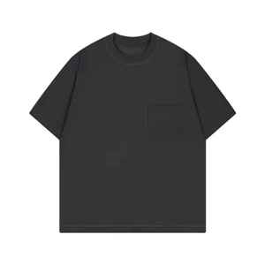 Camiseta de Manga Corta para Hombre, 100% Algodón, Tejido de Punto, Transpirable, Cómoda, Corte Regular, Antiarrugas, Estilo Urbano, Gran Venta - Product Image 4