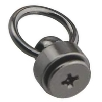 JSCREW Chicago Anneaux de fixation pour sucettes, vis à tête rotative, boutons à tête sphérique, anneaux en D, rivets à clou, en laiton galvanisé et fer, emballés en sachet