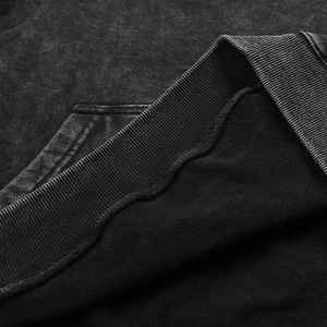 Sweat à capuche uni baggy de haute qualité sans ficelle French Terry 100% coton sweats à capuche surdimensionnés pour hommes - Product Image 4