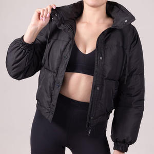 Veste à bulles chaude d'hiver à la mode pour femmes Col montant Veste courte en duvet Veste d'hiver pour femmes en plein air - Product Image 6