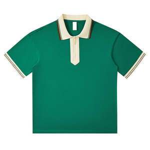Polo décontracté à manches courtes pour homme avec logo personnalisé, en mélange de coton de haute qualité, respirant, imprimé, pour vêtements promotionnels d'entreprise - Product Image 4