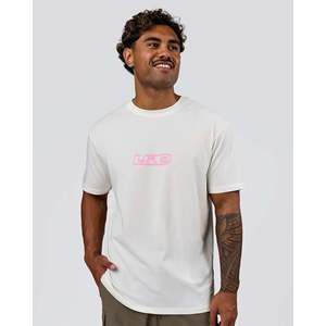 SoCal 26 FLX Baumwoll-Oversize-T-Shirt in Off-White und Pink Rose, Atmungsaktiv, Knitterfrei, Bestickt, Blanko-T-Shirt - Product Image 5
