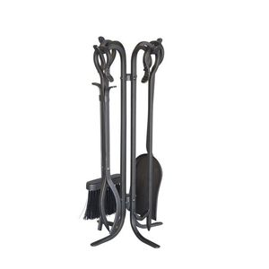 Juego de herramientas para chimenea de metal con mangos duraderos y construcción robusta para un uso diario eficaz. - Product Image 4