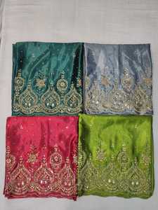 Tela de satén somalí Gorgura de la colección Modern Heritage Luxurious, con trabajo manual, antiestática, transpirable, para vestidos de fiesta. - Product Image 2