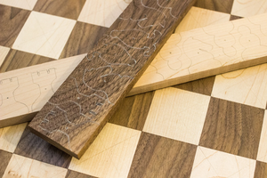 Nuevo Juego de Ajedrez Cuadrado de Diseño Prisma, Cortado con Láser, 12 Pulgadas, Clásico, Interior, Chapa de Madera, Acrílico, Metal, Hecho a Mano, Decoración de Pared de Lujo - Product Image 2