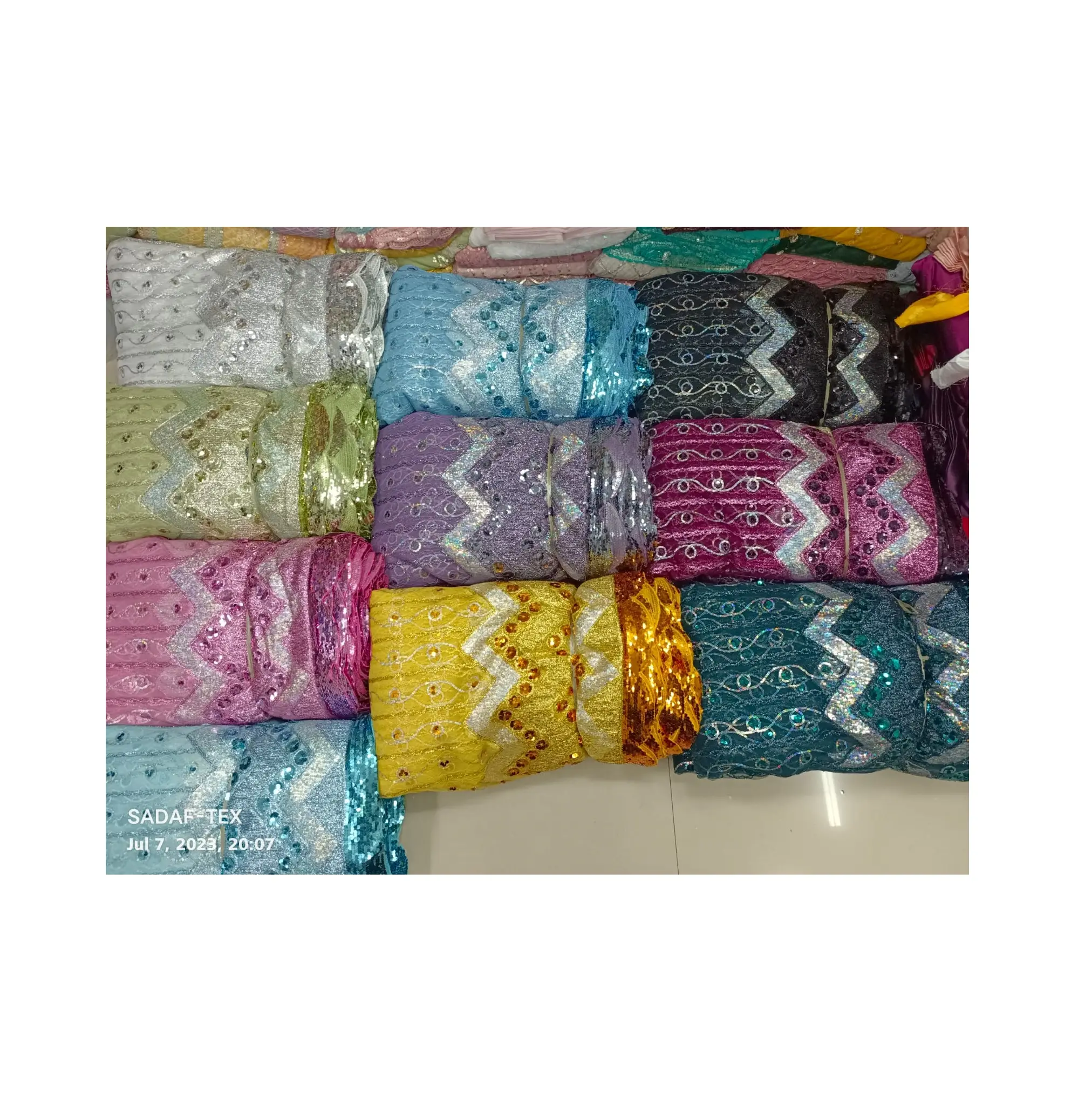 Индийская экспортная качественная одежда для танцевальной одежды, материал для вышивки, сетчатая ткань для экспорта