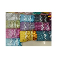 Exportation indienne vêtements de qualité vêtements de danse robe matériel broderie séquence bordure Net tissu pour vente à l'exportation
