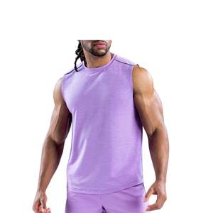 Camiseta Deportiva de Compresión Personalizada al por Mayor para Hombre, Camiseta sin Mangas Transpirable con Logotipo Personalizado para Entrenamiento - Product Image 1