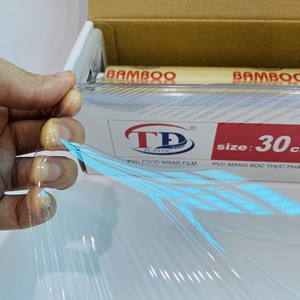 ฟิล์มยืดห่ออาหารเกรดจัมโบ้สำหรับห่ออาหารฟิล์มพีวีซียึดผักและผลไม้สั่งทำราคาถูก - Product Image 6