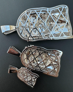 Nuevo Diseño de Collar Hip Hop con Colgante de Jesús en Oro, Plata y Diamantes, con Cadena de Cuerda, Estilo Iced Out, para Exportación - Product Image 5