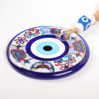 Fait à la main de luxe mauvais œil tenture murale 13cm Nazar Boncugu verre Art traditionnel bonne chance charmant décor pour la maison cadeaux TM1005