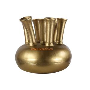 Floreros y macetas de latón macizo chapados en oro de calidad superior, precio competitivo, novedad - Product Image 1