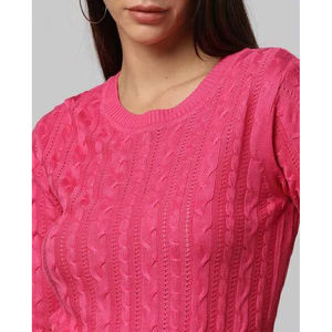 Pull ample décontracté pour femme, grande taille, respirant, anti-allergique, col rond, nouveau style automne-hiver, pull ample, grande taille - Product Image 6