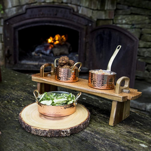 Tabla de servir de madera de alta calidad en soporte Soporte de exhibición de alimentos al por mayor de fábrica para queso y alimentos fabricados en Vietnam - Product Image 5