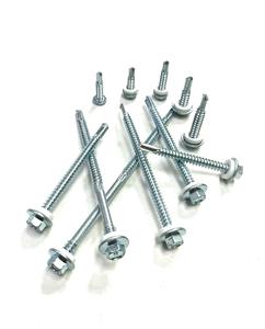 Tête de bride hexagonale de Taiwan avec rondelles en pvc blanc vis de toiture vis de forage automatique Taiwan - Product Image 2