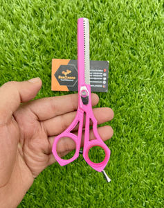 Ciseaux de coiffeur professionnels en gros de haute qualité en acier inoxydable ciseaux à effiler les cheveux lame tranchante pour une utilisation en salon couleur noire - Product Image 1