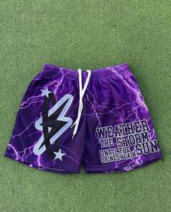 Vente en gros de shorts de sport en coton épais polaire français éponge respirant short de sueur pour hommes short de survêtement d'entraînement de course à pied - Product Image 1