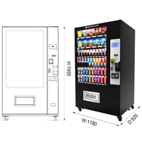 Distributeur automatique de boissons et de snacks, machine de vente sans argent liquide, Verkaufsautomaten Euro