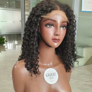 วิกผมดิบแบบมีลูกไม้ด้านหน้า5x5วิกผมลอนแบบชาวพม่ามีความละเอียดสูง20นิ้ว - Product Image 3