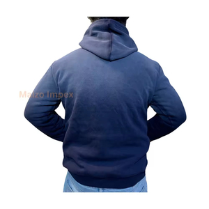 Sweat-shirt à capuche pour homme de qualité supérieure, sur mesure, coupe classique, 100% coton, multicolores, uni, pour l'automne - Product Image 2