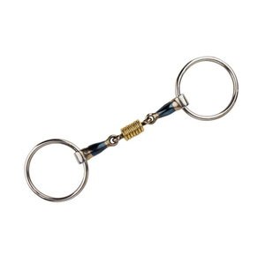 บิตม้าแบบ Double Joint Baucher Snaffle ทำจากสแตนเลสสตีล คุณภาพสูง พร้อมห่วงหลวม สำหรับขี่ม้า - Product Image 4