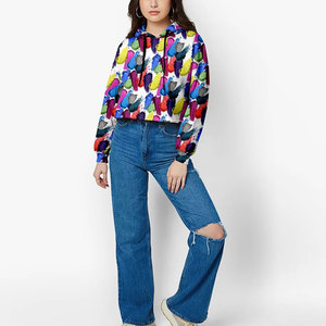 Windproof Factory Made Women <b>Crop</b> <b>Top</b> <b>Hoodies</b> Best Quality Cotton Made Women <b>Crop</b> <b>Top</b> <b>Hoodies</b> - Product Image 1