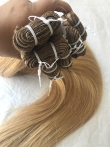 Vente en gros 24 ''droite temple indien vierge 12A 11A #18 simple dessiné cuticule alignée faisceaux humains bruts trame 100% non transformés - Product Image 6