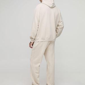 2025, superventas, ropa de entrenamiento para correr de alta calidad para hombres, chándal ligero de invierno con cuello con capucha y estampado de patrón sólido - Product Image 2