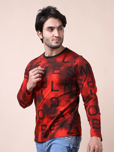 Camiseta mercerizada de algodón 100% de primera calidad, manga larga, cuello redondo, elegante, cómodo, duradero, armario, diseño impreso esencial - Product Image 5