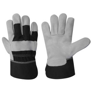 Gants de sécurité en cuir de vachette fendu de haute qualité pour hommes résistants aux coupures pour la construction et l'utilisation industrielle - Product Image 1