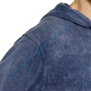 Sweat-shirts décontractés pour hommes de qualité supérieure, en coton molletonné 100%, avec impression numérique personnalisable, effet délavé, pour l'hiver - Product Image 5