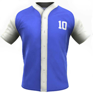 Camiseta de béisbol de poliéster personalizada de alta calidad, ropa deportiva de estilo más nuevo con ajuste regular y parte superior de uniforme de costura Premium - Product Image 2